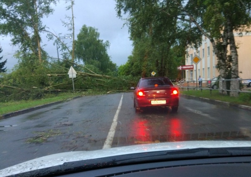 Сметенные гаражи, поваленные деревья и поврежденные автомобили. Фото Сметенные гаражи, поваленные деревья и поврежденные автомобили. Фото