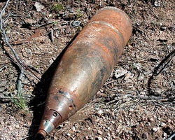 В Тарбушево нашли 122-миллиметровый артиллерийский снаряд времён ВОВ