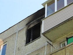 В Озёрах дотла сгорела квартира В Озёрах дотла сгорела квартира